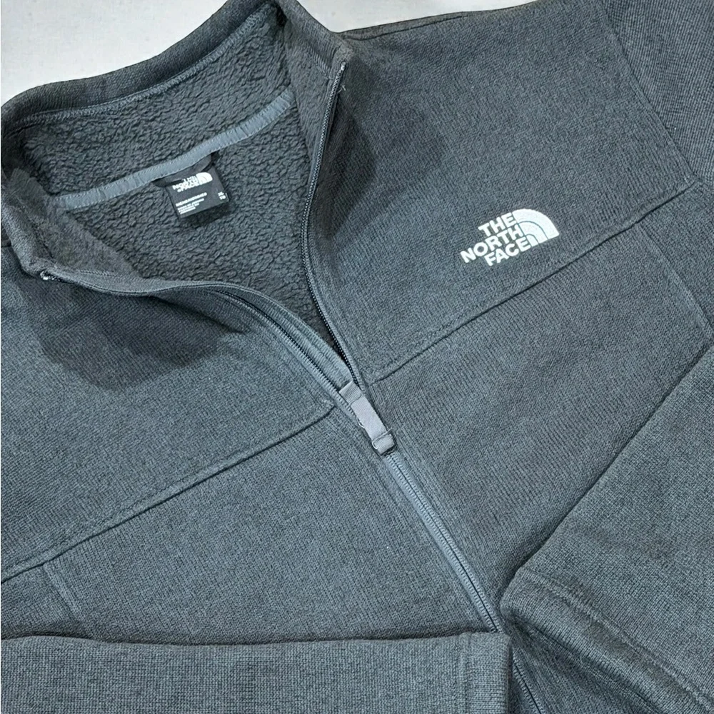 North Face Skyline Full-Zip XL Fleece Jacket NFOA5G5W Dark Gray Heather NWOT - Picture 2 of 6